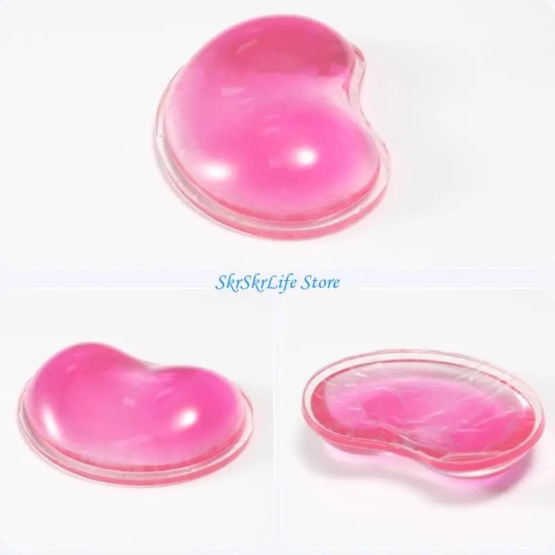 E65E Candy Color Wist Guard Wavy Comfort Gel Computer Mouse Hand Polves Support