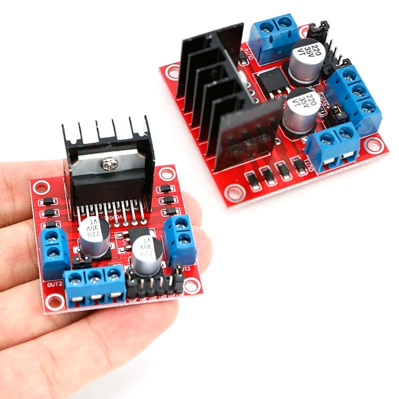 Scheda di Espansione L298N per Driver di Motori Passo-Passo DC, Compatibile con Arduino per Progetti Fai-da-Te di Auto e Robot