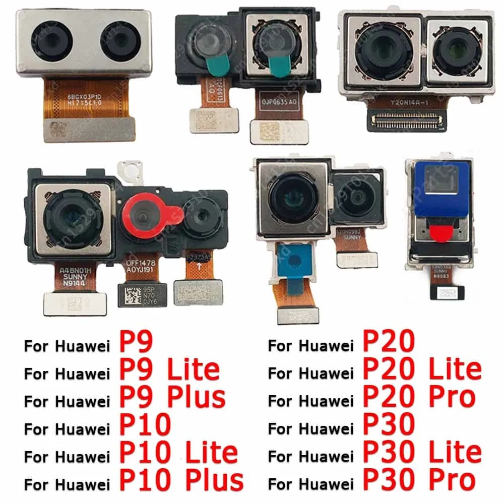 Fotocamera posteriore per Huawei P10 P20 Lite P30 Pro P9 Plus Modulo fotocamera posteriore Vista posteriore Flex Pezzi di ricambio di ricambio