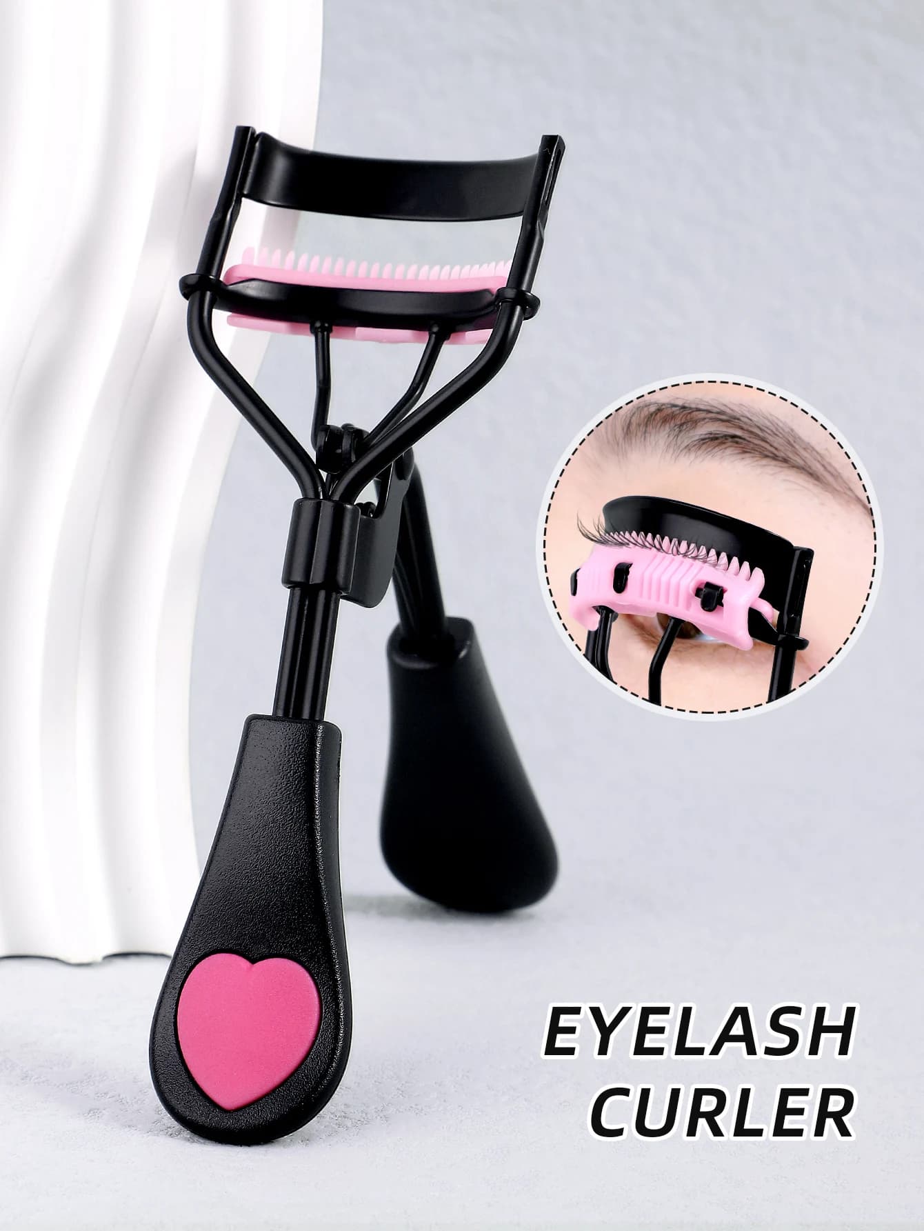 1 stainless steel crease with combs, long-lasting large modeling eyes, no eyelash damage, suitable for all types of eyes and eyes