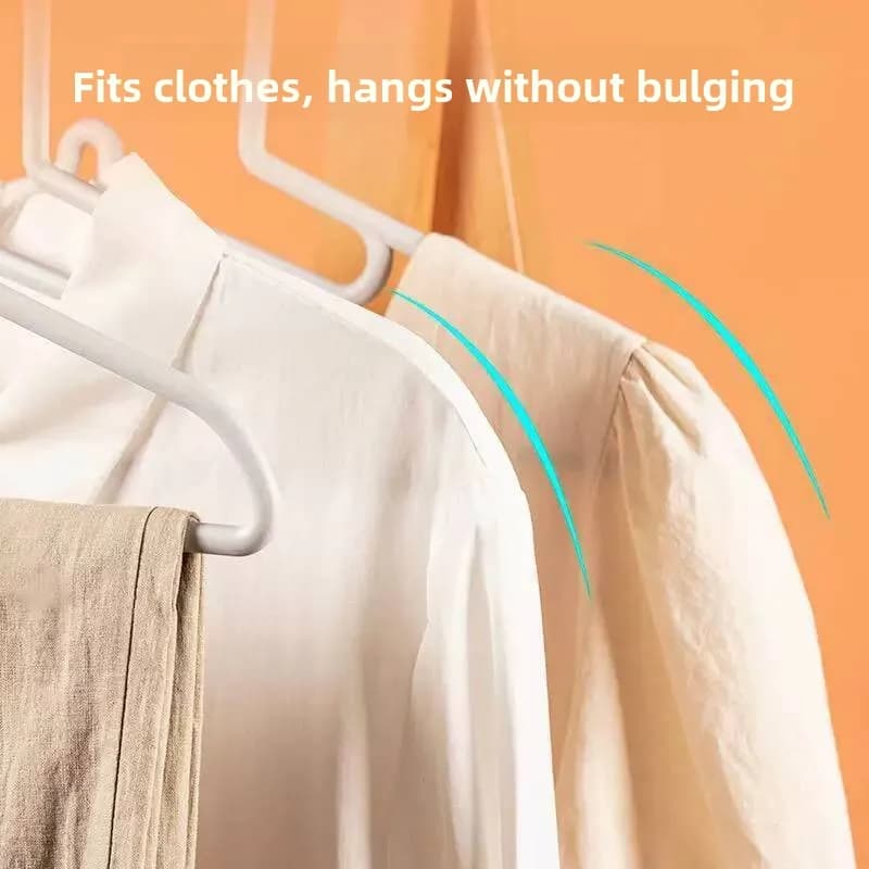Home Use Seamless Plastic Clothes Hanger Multi Functional Drying Clothes Hanger Adult Collar Protection Hanger Simple Design