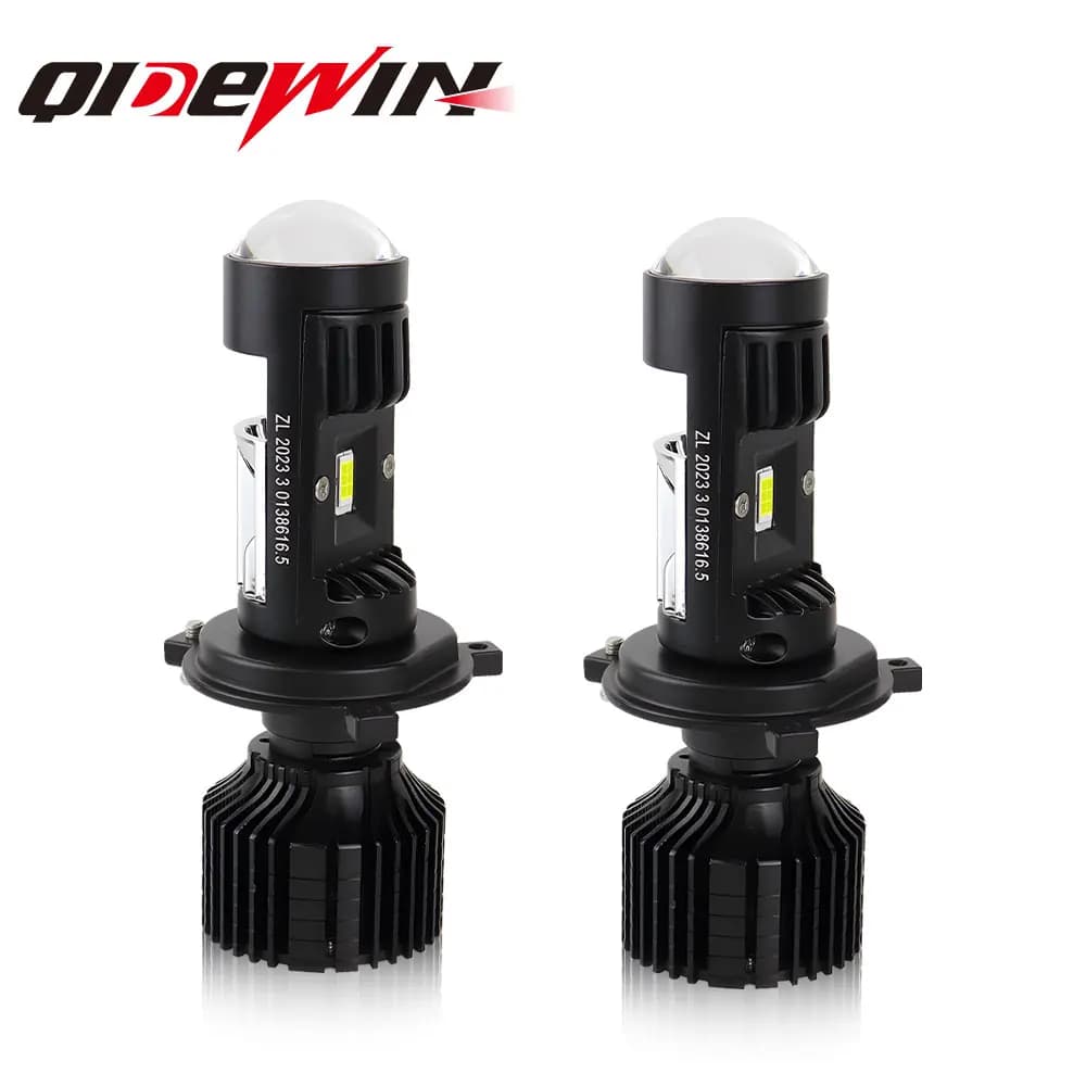 Faro LED H7 H4 con Mini Proiettore, Luce Fendinebbia Wireless Plug&Play H4 1:1 Turbo