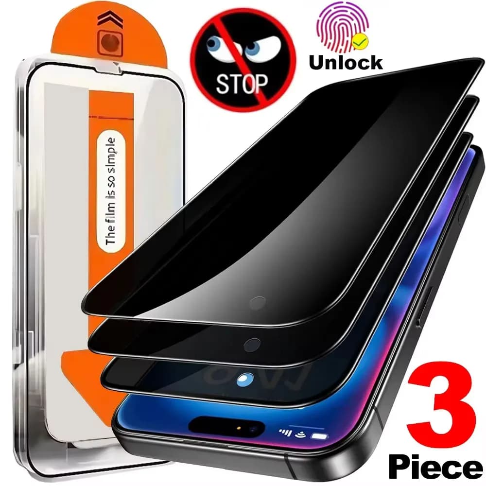 1-3 Pezzi Pellicola Protettiva Privacy Facile da Installare per Samsung Galaxy S25 Ultra S25 Plus S25 Edge, Vetro Temperato Anti-Spia