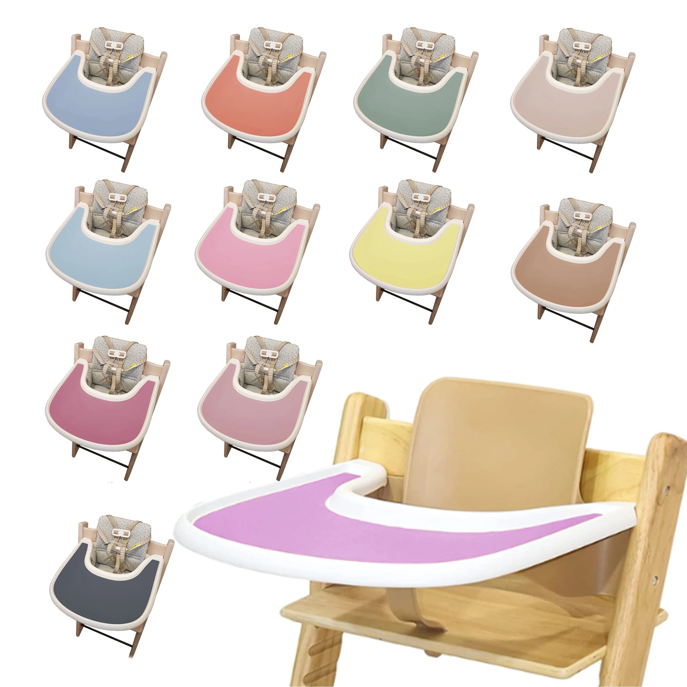 1 pz-facile da viaggio trappola tovaglietta in silicone per bambini sala da pranzo tappetino per pappa seggiolone vassoio piatto tovaglietta per bambino