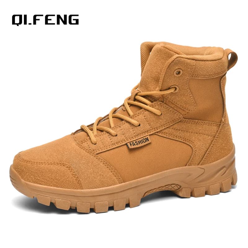 Coppia stivali alti stivali da allenamento all'aperto scarpe da alpinismo da trekking da donna da uomo scarpe autunnali antiscivolo resistenti all'usura