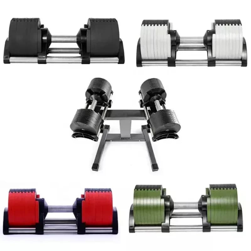 Set di Manubri Regolabili da 40kg, Pesi per Palestra da 20kg, 24kg, 28kg, 32kg, 36kg, 40.5kg