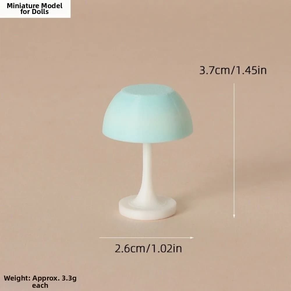 1:12 Dollhouse Miniature Desk Lamp Simulated Pattern Multistyles Desk Lamp Study Model Micro Scene Light Ornament