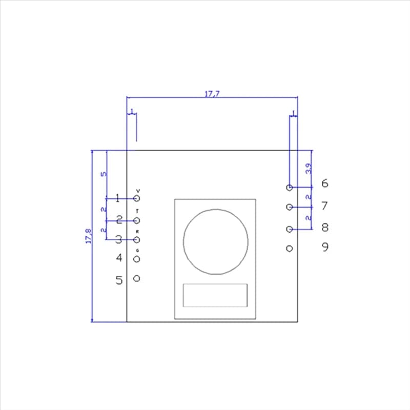AA08-SC16-CO Sensore di gas CO Rilevamento monossido di carbonio Interfaccia UART Modulo di uscita digitale