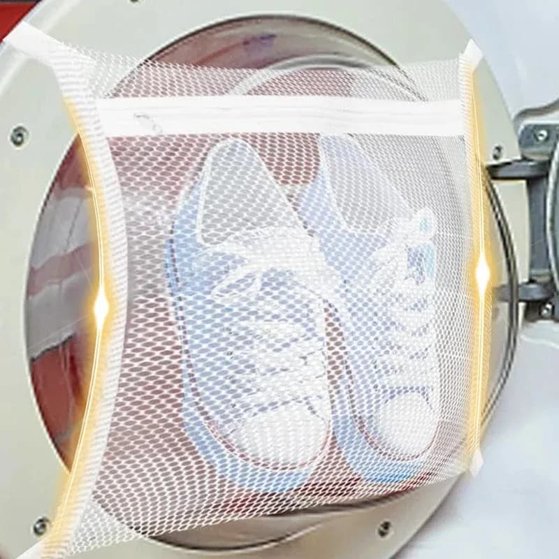 1/2PCS Bag to Dry Net Shoes Universal Washing Machine Bag for Cleaning Large Fabric Gymnastics Shoes With Hinge Reusable Laundry Organization