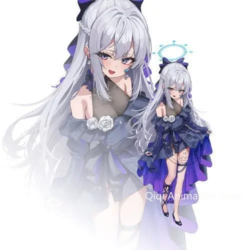 Blu Archivio Figure Anime Simpatici supporti in acrilico Tsukiyuki Miyako Modello Portapiatti Ornamento da tavolo Puntelli di compleanno