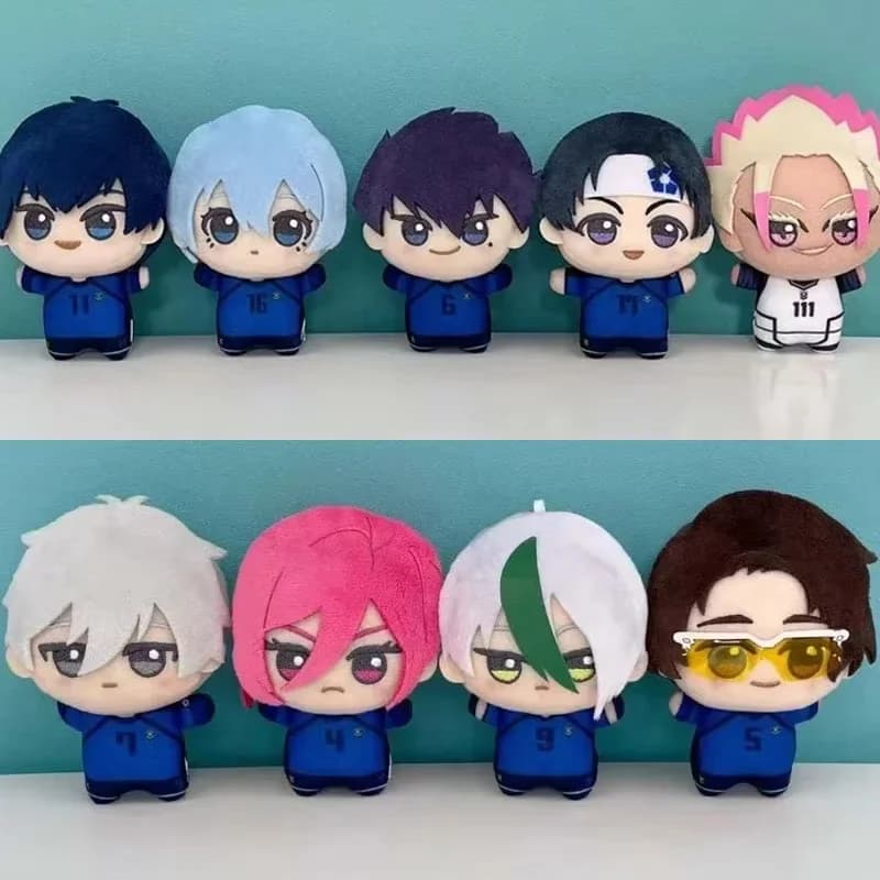 In Magazzino Bandai 10 centimetri Blu Blocco Hiori Isagi Yoichi Nagi Seishiro Mikage Bambole Soffici Maumet Kawaii Pendenti Burattino Portachiavi Regali
