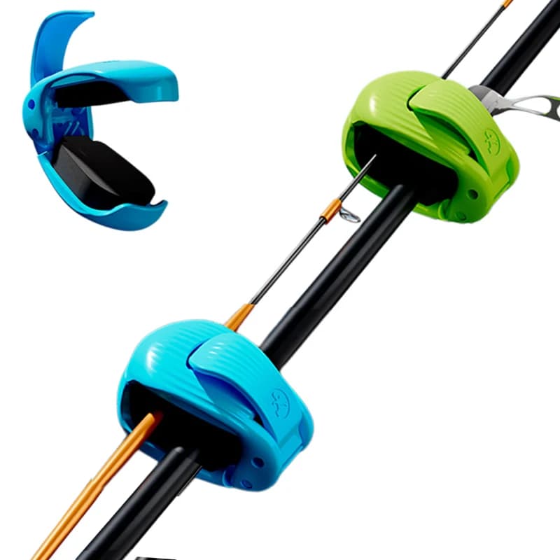 Organizzatore multifunzionale per canna da pesca Dispositivo di fissaggio per rilegatura con custodia protettiva per canna da richiamo a 2 sezioni per carpa RockRod