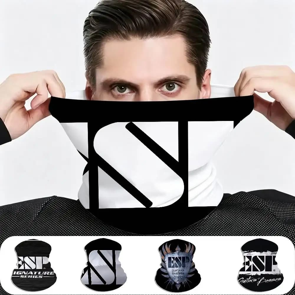 E-Esp Guitars Breathable Face Neck Mask Multifunctional Scarf for Outdoor Sports Riding
