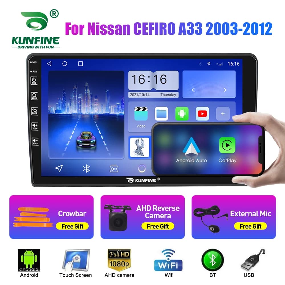 Autoradio Per Nissan CEFIRO A33 2Din Android Octa Core Car Stereo DVD Lettore di Navigazione GPS Multimediale Android Auto Carplay