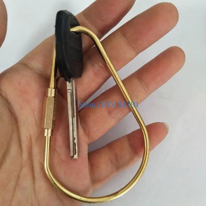 Portachiavi con lucchetto a vite in ottone da 98 Clip con lucchetto in ottone per portachiavi per colleghe e signore