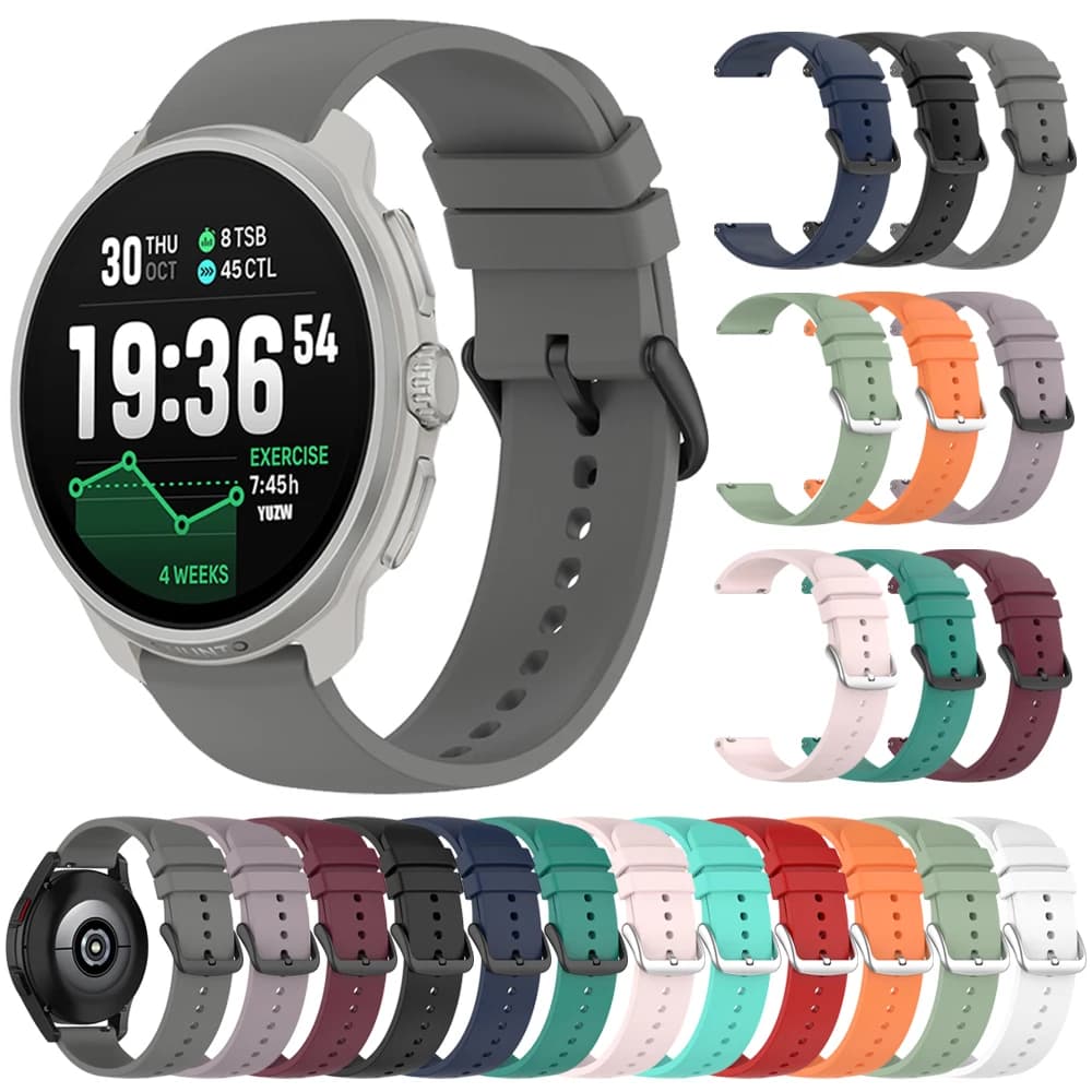 Cinturino in silicone morbido per SUUNTO Race 2 S Smartwatch Bracciale di ricambio Cinturino sportivo Correa per SUUNTO Race/Run Band 20mm 22mm