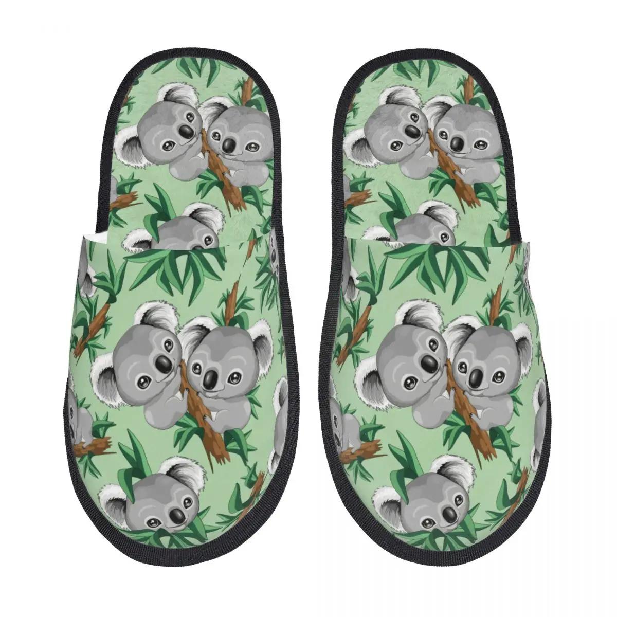 Custom Home Slippers in Australian Koala Shape, Soft in Memory Foam, Comfortable and Hot, Women's Anti-slip