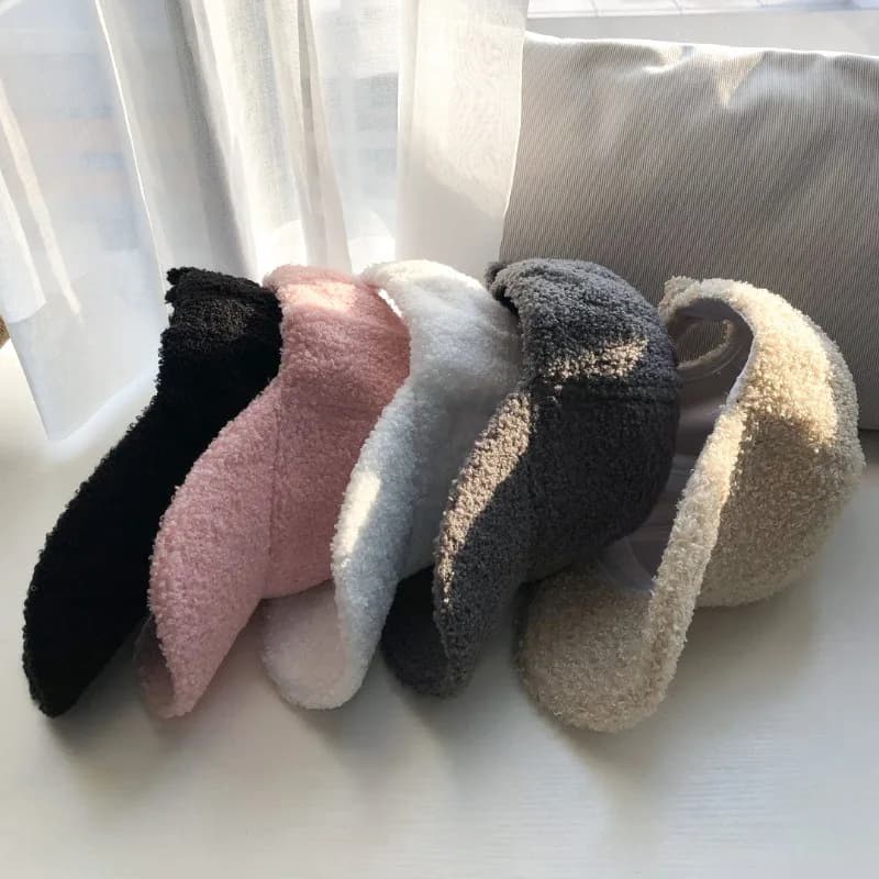 Cap for Women Winter Warm Baseball Cap Women Artificial Lamb Wool Hats Plush Baseball Caps Autumn Baseball Cap