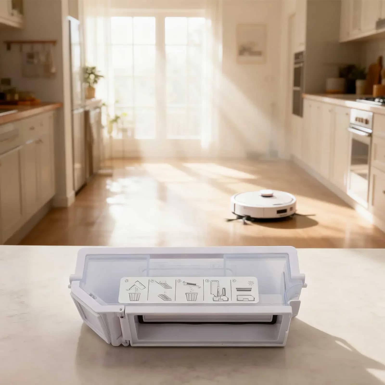 Home Cleaning Vacuum Cleaner Accessory Dust Containment Box Efficient Dust Containment System Regular Maintenance