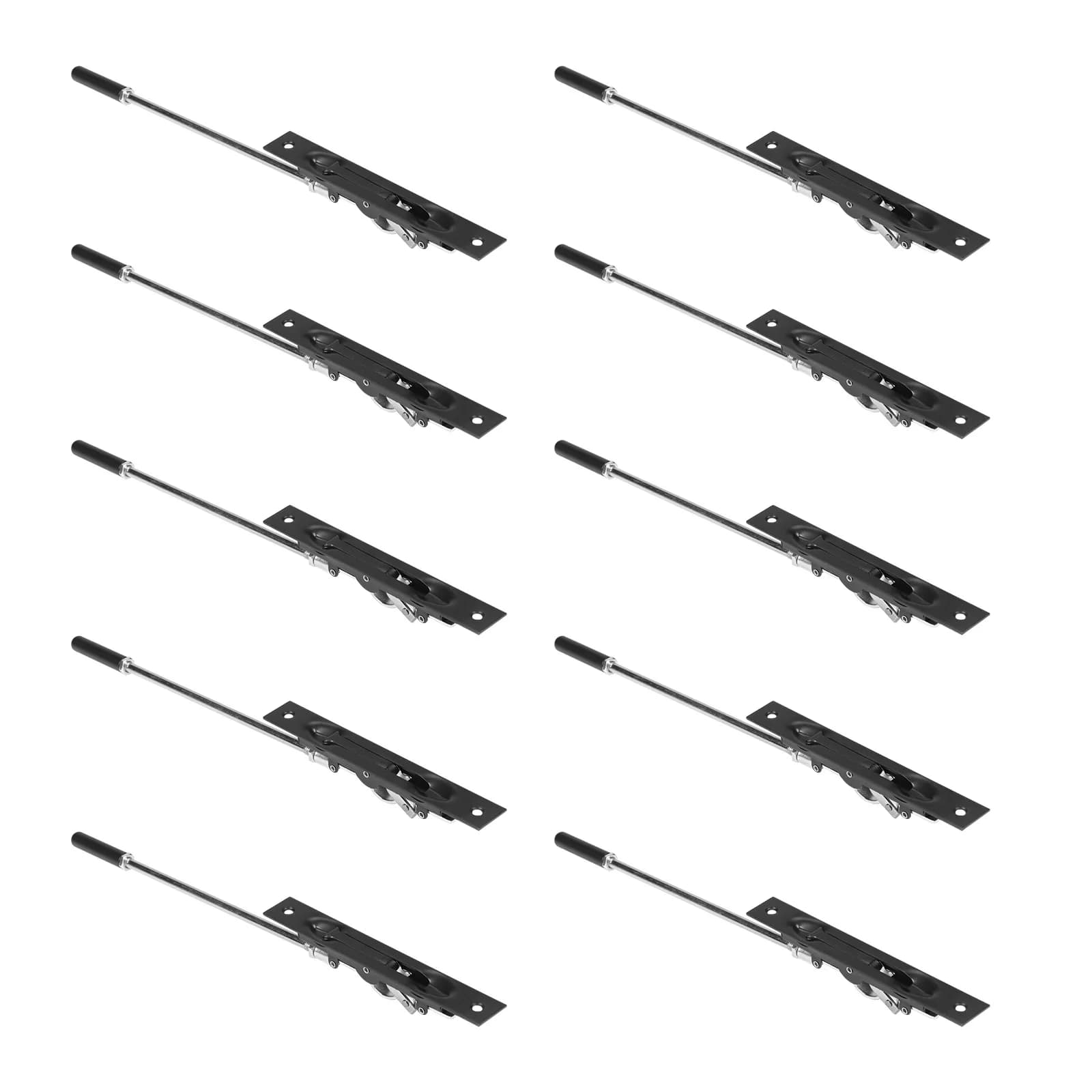 Set di 10 Serrature Nascoste per Porte con Asta di Estensione e Bullone a Filo da 10 Pollici per Porte Composite/Porte in Legno/Porte Doppie