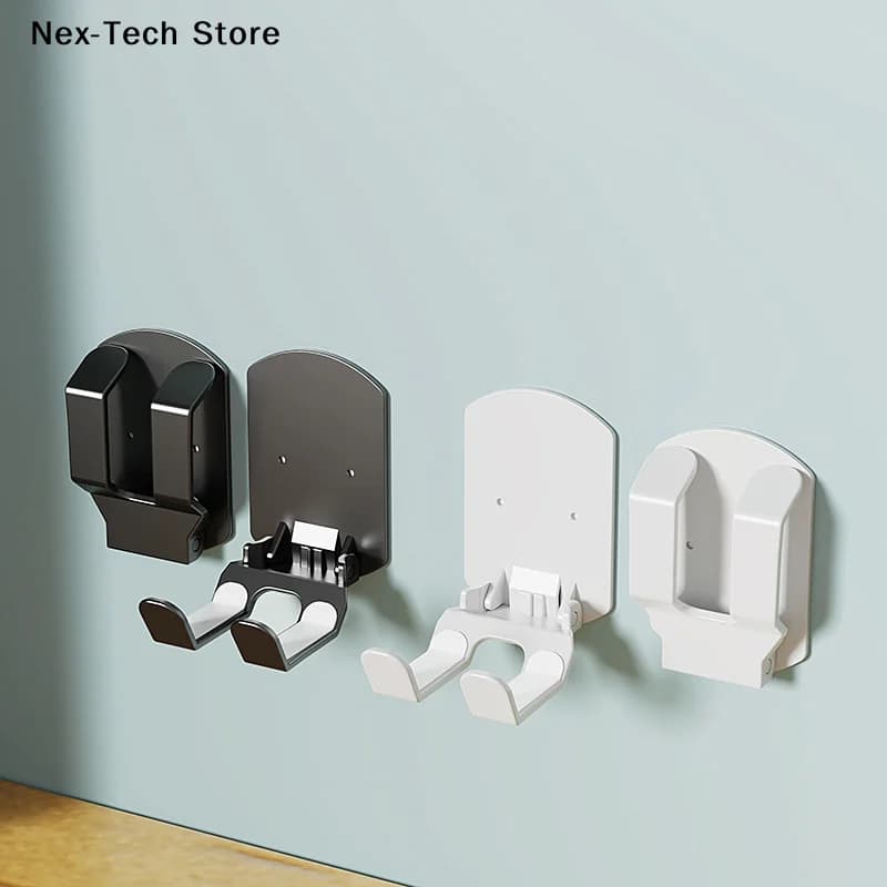 Wall mounted headphone bracket base and controller - No easy to install storage Rack punching for game accessories
