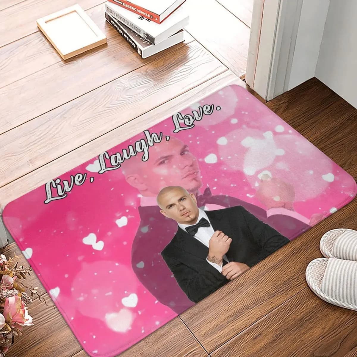 Il M. Worldwide dice per vivere Laugh Love Zerbino antiscivolo Tappetino per ingresso cucina Tappetini per balcone di casa