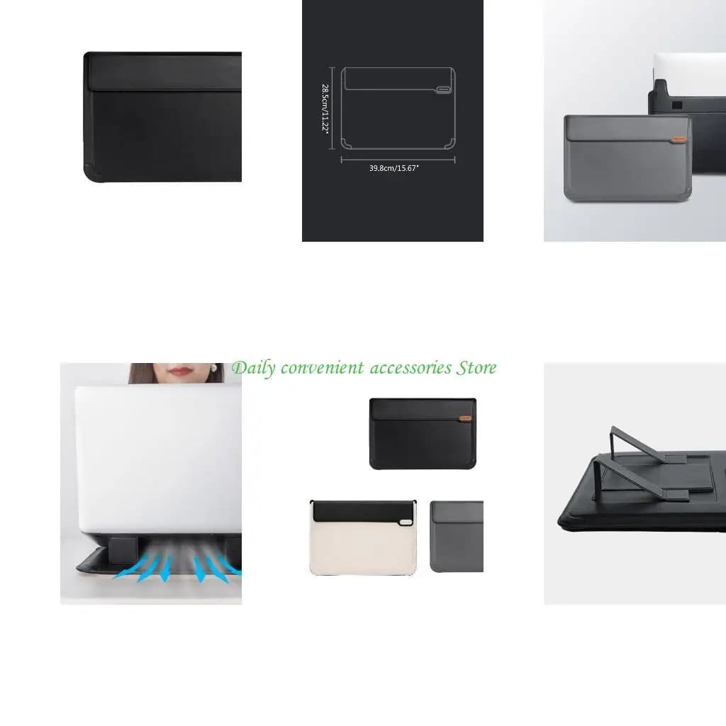 97QB Per Air 16.1 in Borsa Custodia per laptop Borsa per laptop con supporto nascosto resistente all'acqua in tessuto alla