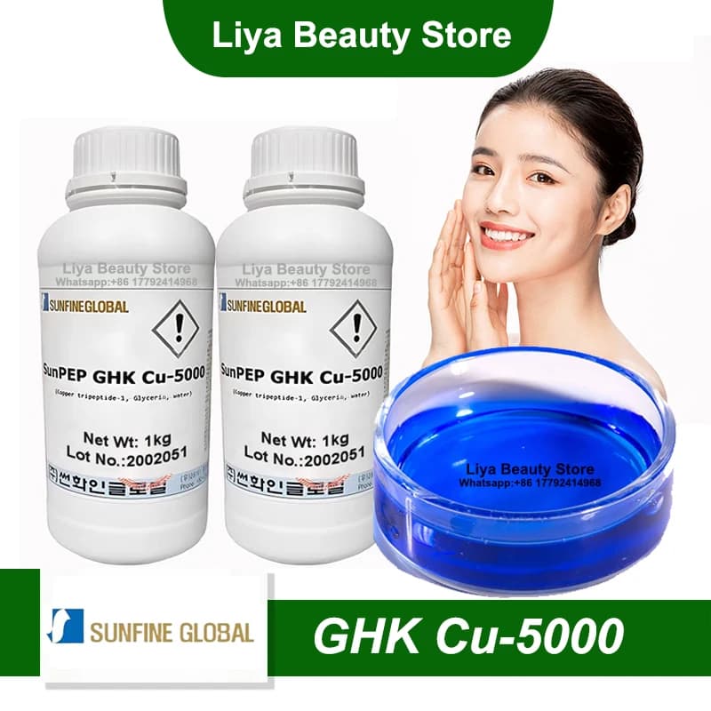 PURE SunPEP GHK Cu-5000 SUNFINE GLOBAL from Korea Cosmetic raw materials Skin care ingredients