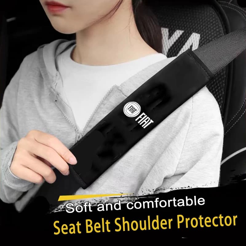 1 Pezzo Copri Cintura di Sicurezza per Auto, Protezione Spalla per Fiat 500 Punto Stilo Panda Doblo Argo Tipo Bravo Ducato Abarth Pondo FR