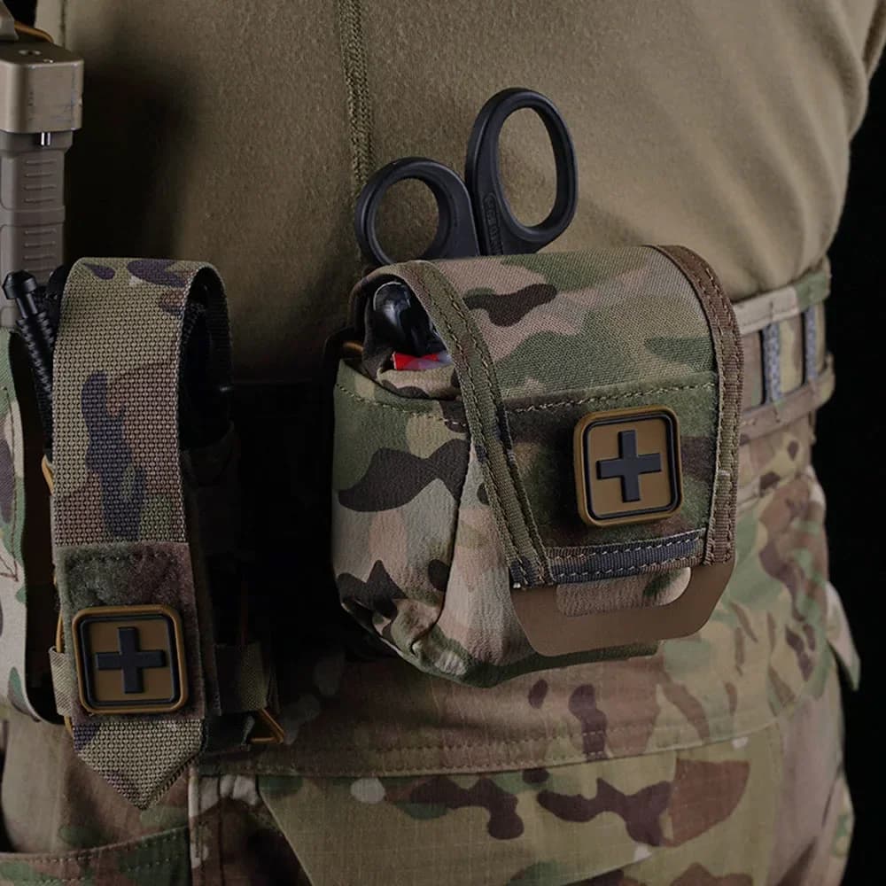 Custodia tattica Molle Kit di pronto soccorso Fodera separata Caccia esterna Campeggio Sopravvivenza Borsa per attrezzi medici Attrezzatura da gioco CS a sgancio rapido