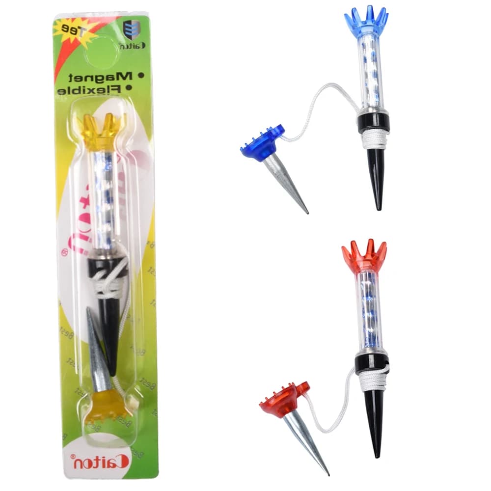 1 pz 80mm Golf Tees Golf Training Ball Tee con pacchetto magnetico Step Down Ball Holder Tee Golf Outdoor Golf accessori