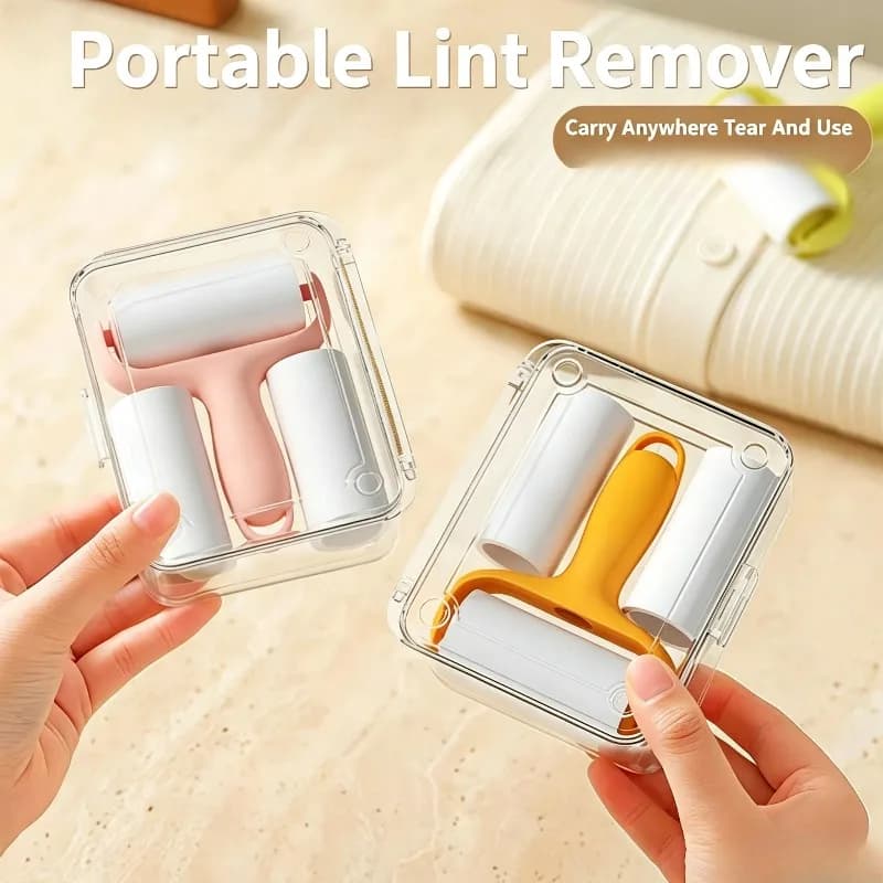 Mini Portable High Viscosity Lint Roller Tearable Replacement Paper Pet Hair Remover for Clothes