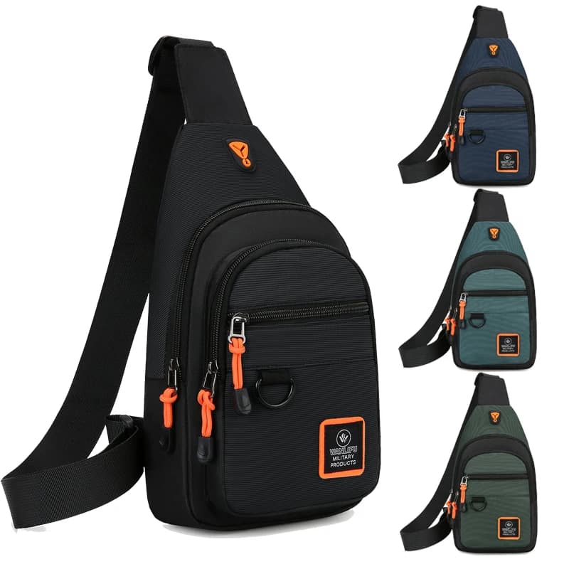 Bags on the chest Single shoulder bag for men Large capacity Outdoor sports Leisure Fashion Small shoulder bag Men's backpack
