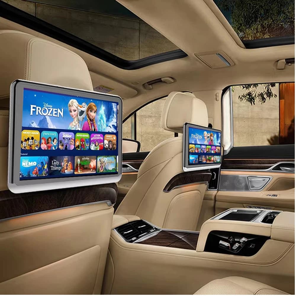 Monitor per Poggiatesta Auto da 10.1 Pollici IPS, Lettore Video Android 9.0, 4K HD 1080P, Supporto WIFI/HDMI/USB/TF/BT, RAM 1GB/16GB, Download APP