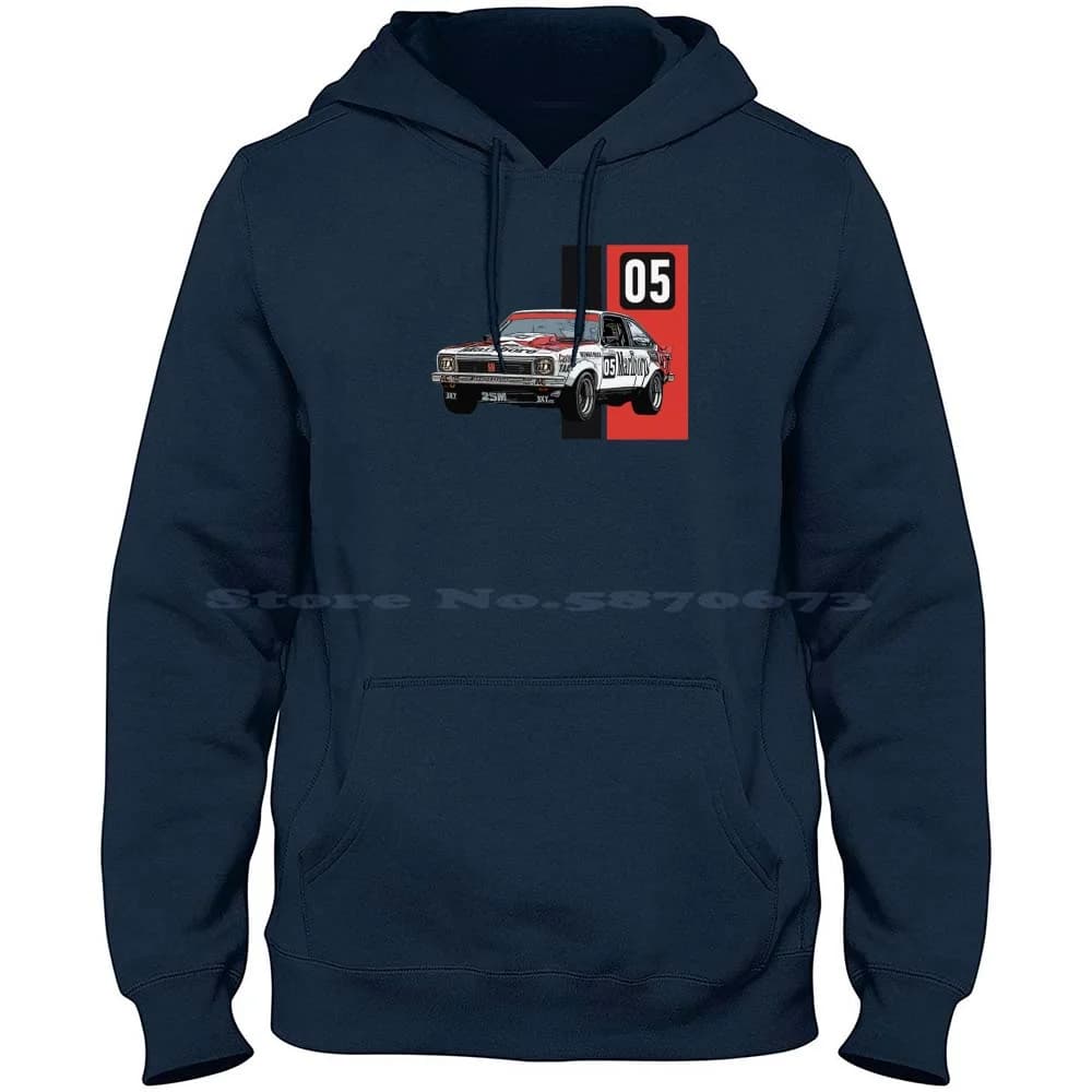 Holden Brock Torana Black And Red Stripe 100% puro cotone felpa con cappuccio Tshirt Torana Lx Racing Bathurst Champion Australian Classic