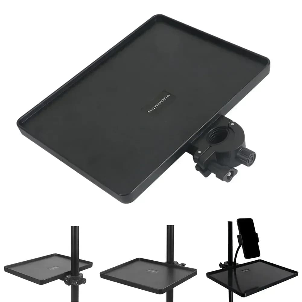 Supporto per microfono SC Vassoio per scheda audio Supporto per scaffale Prestazioni per chitarra Live Keep Picks Capotasto Piccolo accessorio Attrezzatura audio professionale