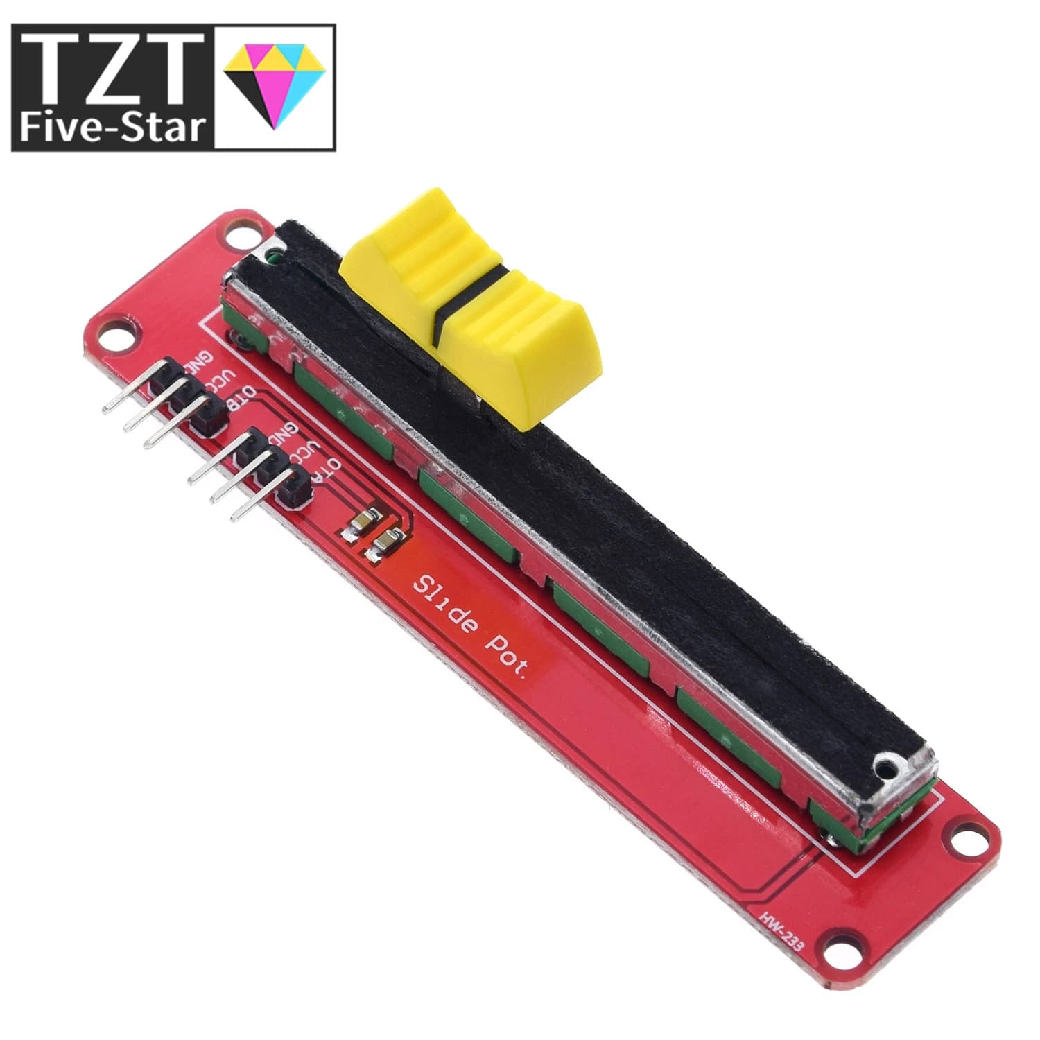 TZT 1/3PCS Slide Potentiometer 10K Linear Module Dual Output for Arduino AVR Electronic Block