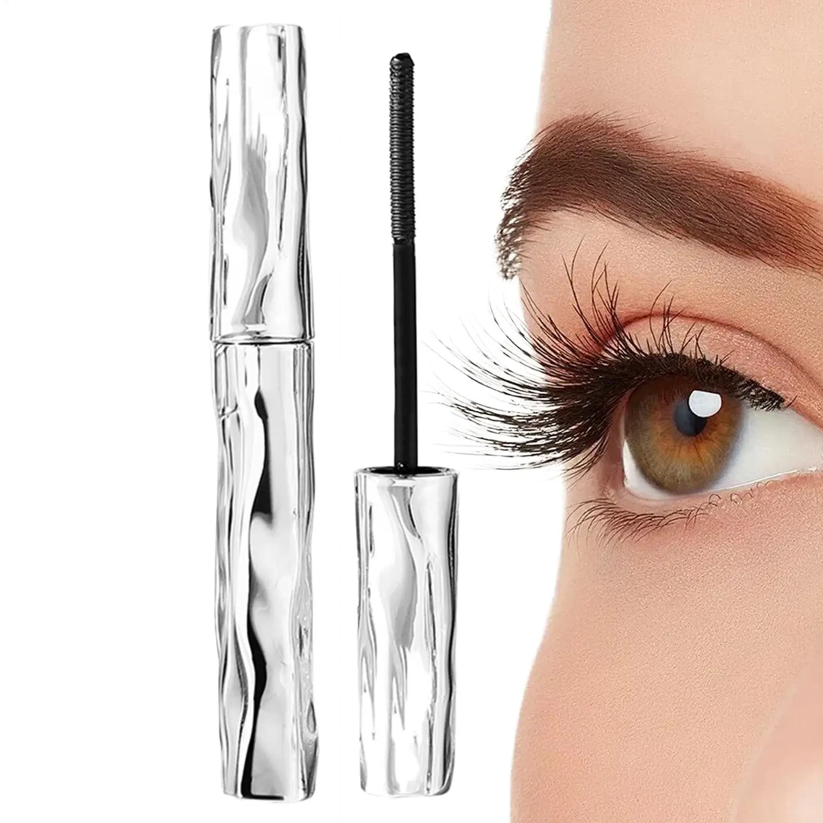 Extensive stretcher for waterproof eyelashes, resistant to deburring, black, long-lasting, for make-up of women's eyes, ideal for performance, appointments and parties.