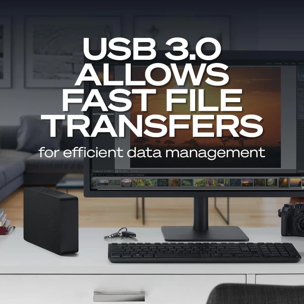 Disco Rigido Esterno da 24TB USB 3.0 per Desktop con Servizi di Recupero Dati