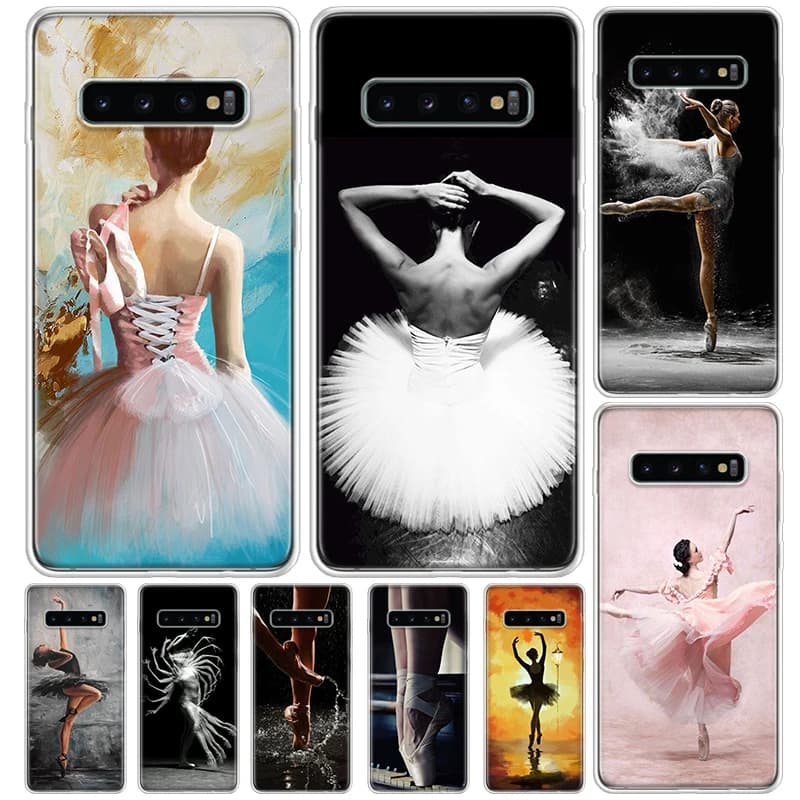 Ballet Dancer Watercolor Cover For Samsung Galaxy S23 S22 S24 S25 Ultra Phone Case S21 Plus S20 FE S10 + S25Ultra Print Fundas S
