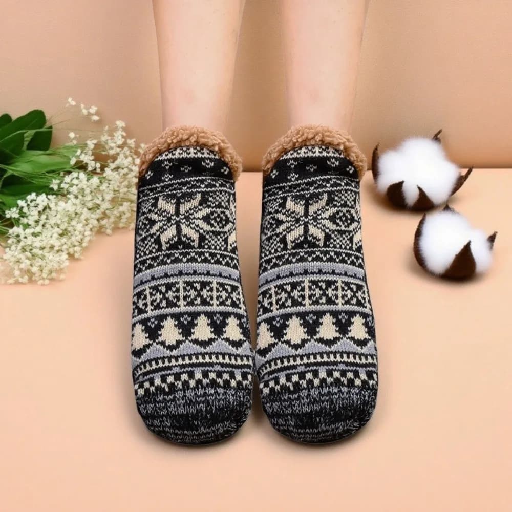 1Pair Fashion Non-slip Warm Socks Thick Floor Socks Fluffy Slippers Socks Women Men