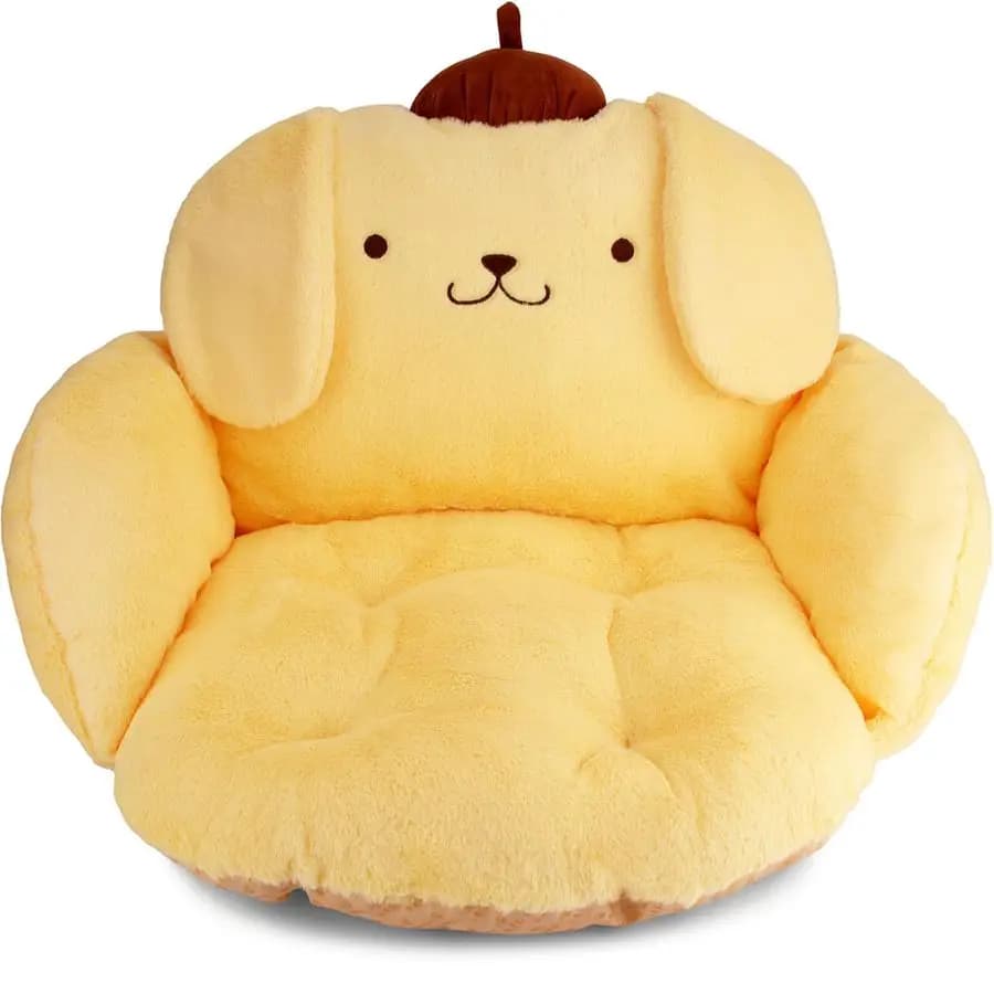Cuscino Kawaii Giallo, Decorazione per Camera, Cuscini per Sedie da Ufficio, Cuscini per Sedili Auto, Decorazione per Sala Giochi