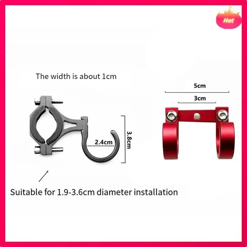 Multiple Electric Scooter Hooks Bike Rack Hook for Pipe Hook for Buckle Hooks for Electric Bike Portable Double Helmet