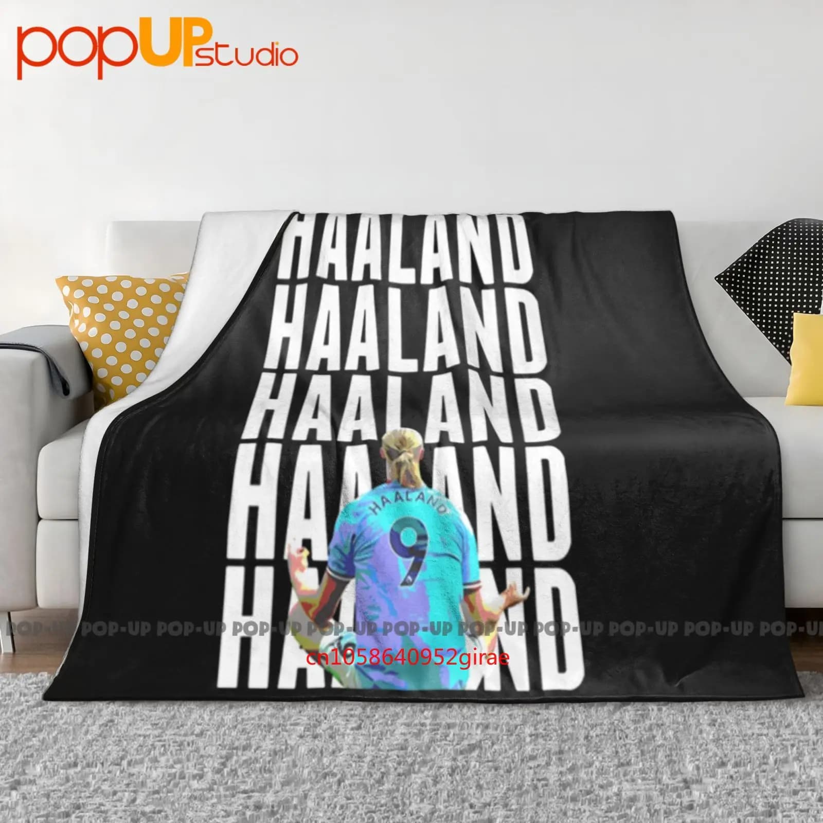 Haaland Meditating Erling Style Ultra-Soft Blanket Quilt Winter Sofa Cover Bed Covers
