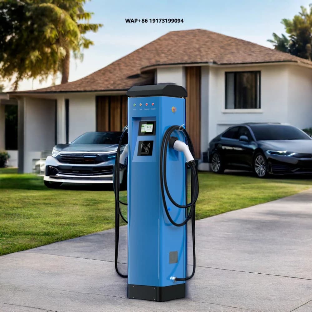 EV POS Charging Station with Credit Card Reader, 32A 22kW, Floor Mounting, CE Certification, 4.3 Inch Screen