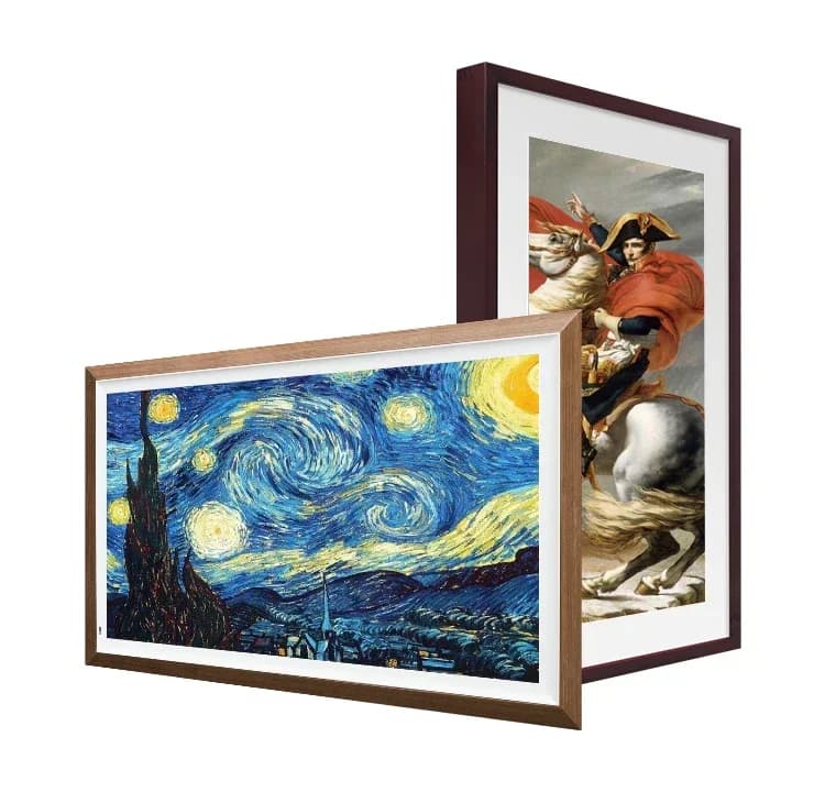 21.5 ''32'' 49 '' Museo Intelligente Cornice per Foto Intelligente Display Design Artistico Schermo LCD in Legno per Macchina di Pittura di Arte Digitale