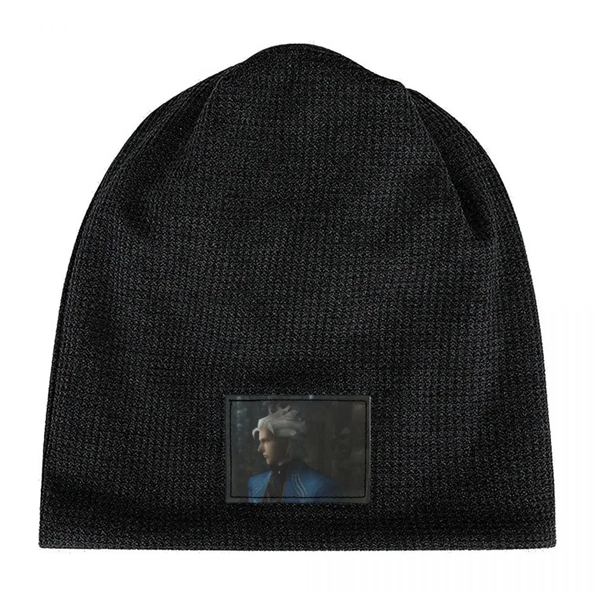 Vergil From The Devil May Cry Seri Skullies Beanies Hats Warm Autumn Winter Outdoor Cap Fleece-Lined Bonnet Caps