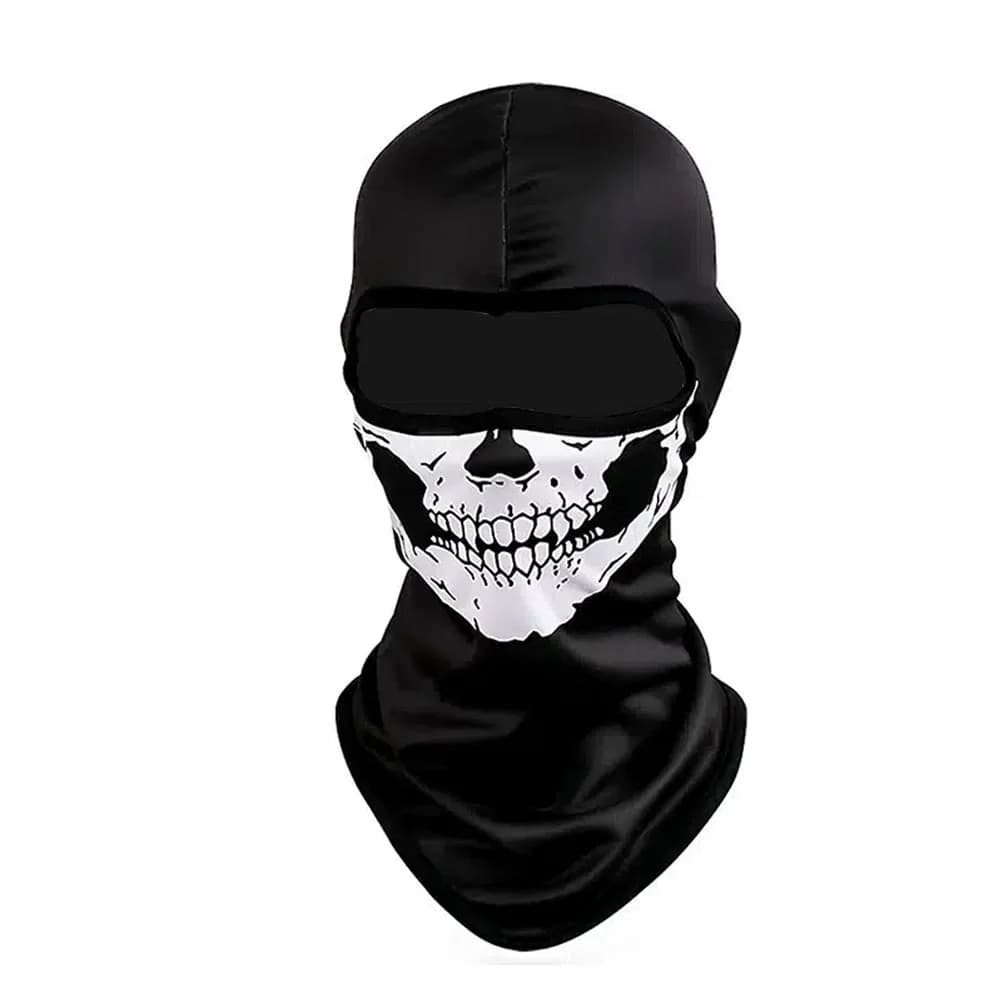 Passamontagna con stampa teschio di Halloween Costume cosplay Fantasma Full Face Bike Maschera per moto all'aperto Equitazione Cappello da uomo Berretti da sci