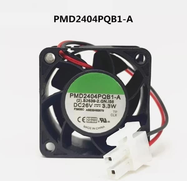 Ventola assiale inverter PMD2404PQB1-A 26V 3.3W 4cm 40*40*28 a 2 fili con spina originale, nuova di zecca. Spedizione rapida.