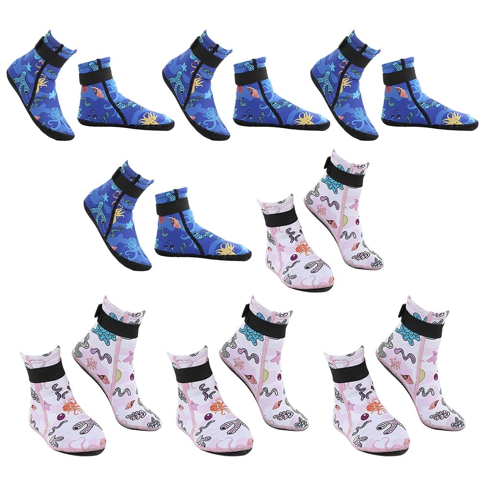 Neoprene water socks for children Sand socks Non-slip swim socks Adjustable snorkeling boots Keep warm for diving and surfing